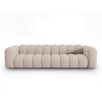 SOFA modular Lupine aus Chenille-Stoff beige 4 Sitzplätze - Beige, Textil (95/70/290cm) - Micadoni