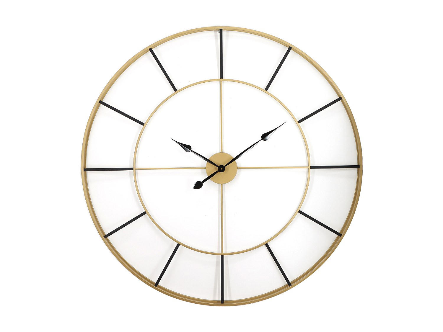 WANDUHR - 110 cmcm x 6 cmcm - Metall - Goldfarben - ASHLAND - Goldfarben, Metall (110/110/6cm) - Vente-Unique
