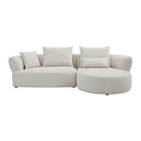 SOFA - 5 Personen - stoff - beige Cusava - Beige, Kunststoff/Textil (280/86/160cm) - Vente-Unique