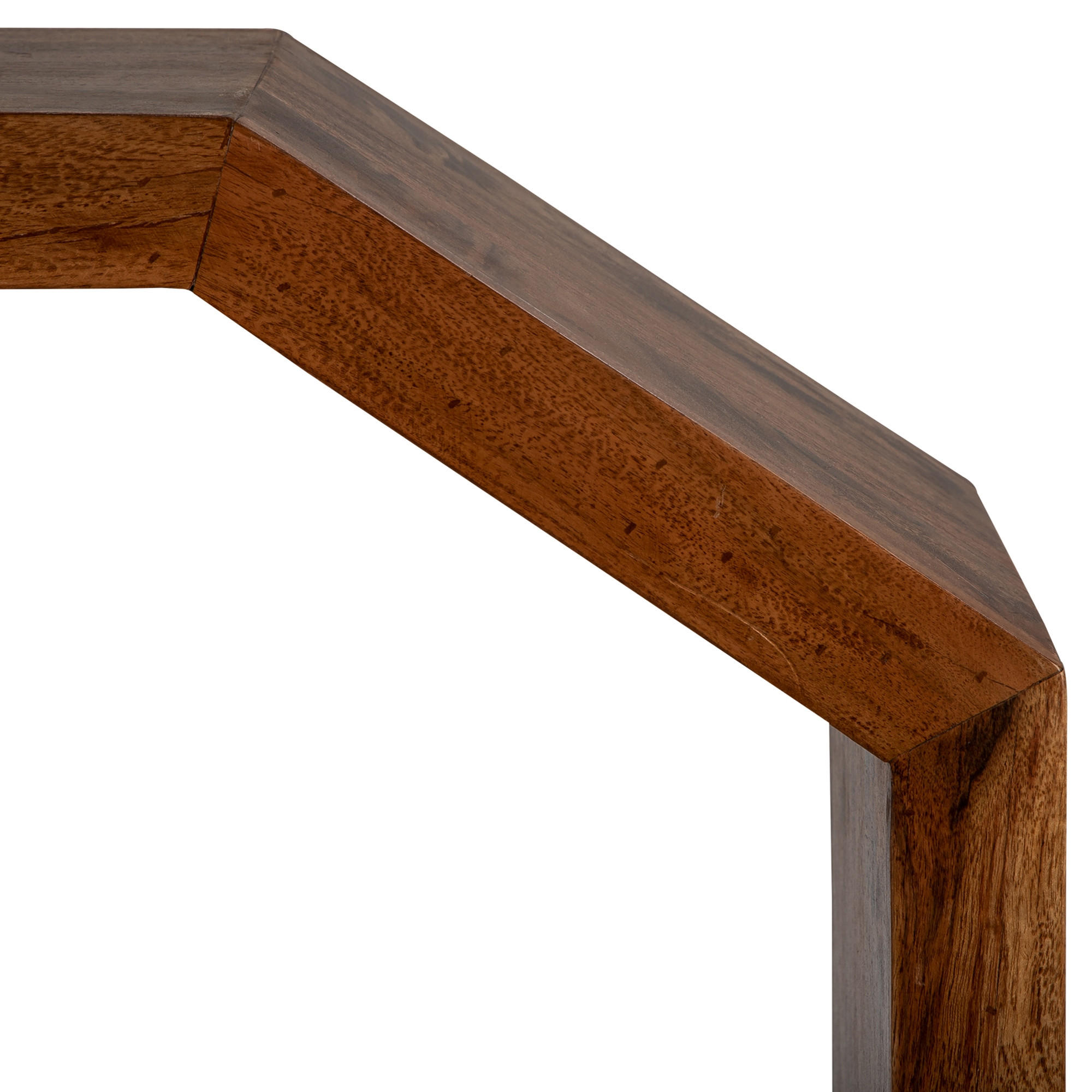 BEISTELLTISCH D-Form 60 cm Braun aus Akazienholz - Dunkelbraun, Holz (45/30/60cm) - WOMO-DESIGN