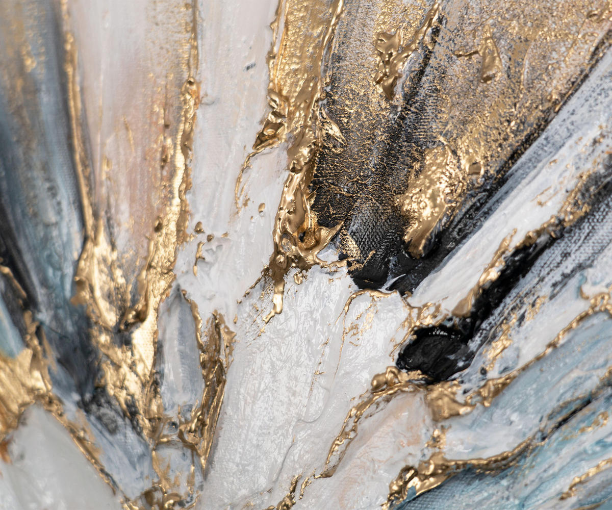GEMÄLDE Impuls Schattenfugenrahmen Schwarz 120x60 cm - Schwarz, Holz (120/60cm) - YS-art gallery