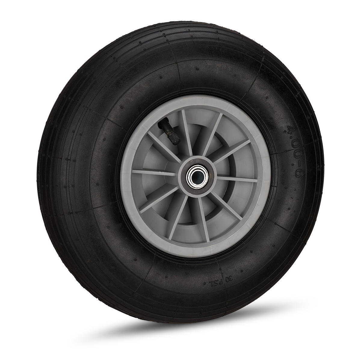 SCHUBKARRENRAD - Multicolor, Kunststoff/Metall (32.5/32.5/9.5cm) - Relaxdays