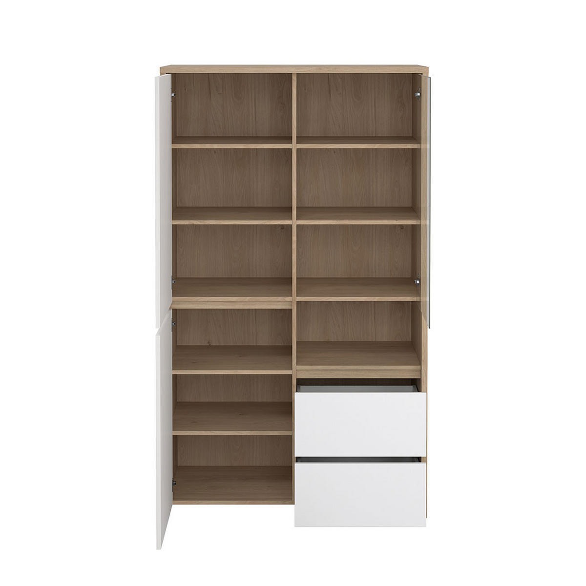 VITRINENSCHRANK, Next, Eiche, Holzwerkstoff, 100 x 49 x 171 cm - Eichefarben, Holzwerkstoff (100/171/49cm) - ebuy24