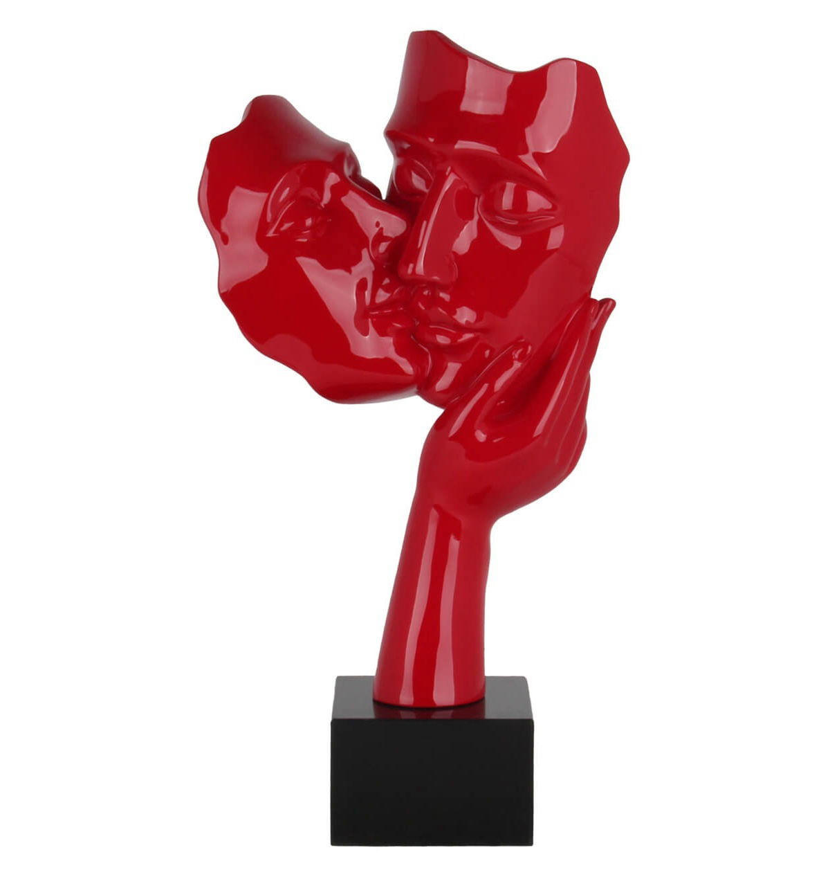 KUNSTLOFT DEKORATIVNÍ SOCHA ČERVENÁ, 27/50 CM