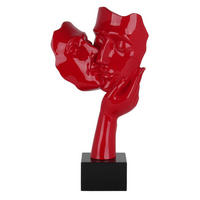 SKULPTUR Rot 27/50 cm - Rot, Stein (4.6/50/14cm) - KUNSTLOFT