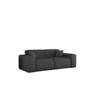 SOFA 2-sitzer Celes Premium In Artico - Anthrazit, Holzwerkstoff/Textil (182/73/90cm) - Fun Möbel