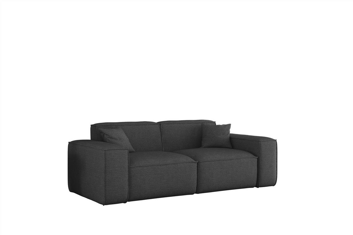 SOFA 2-sitzer Celes Premium In Artico - Anthrazit, Holzwerkstoff/Textil (182/73/90cm) - Fun Möbel