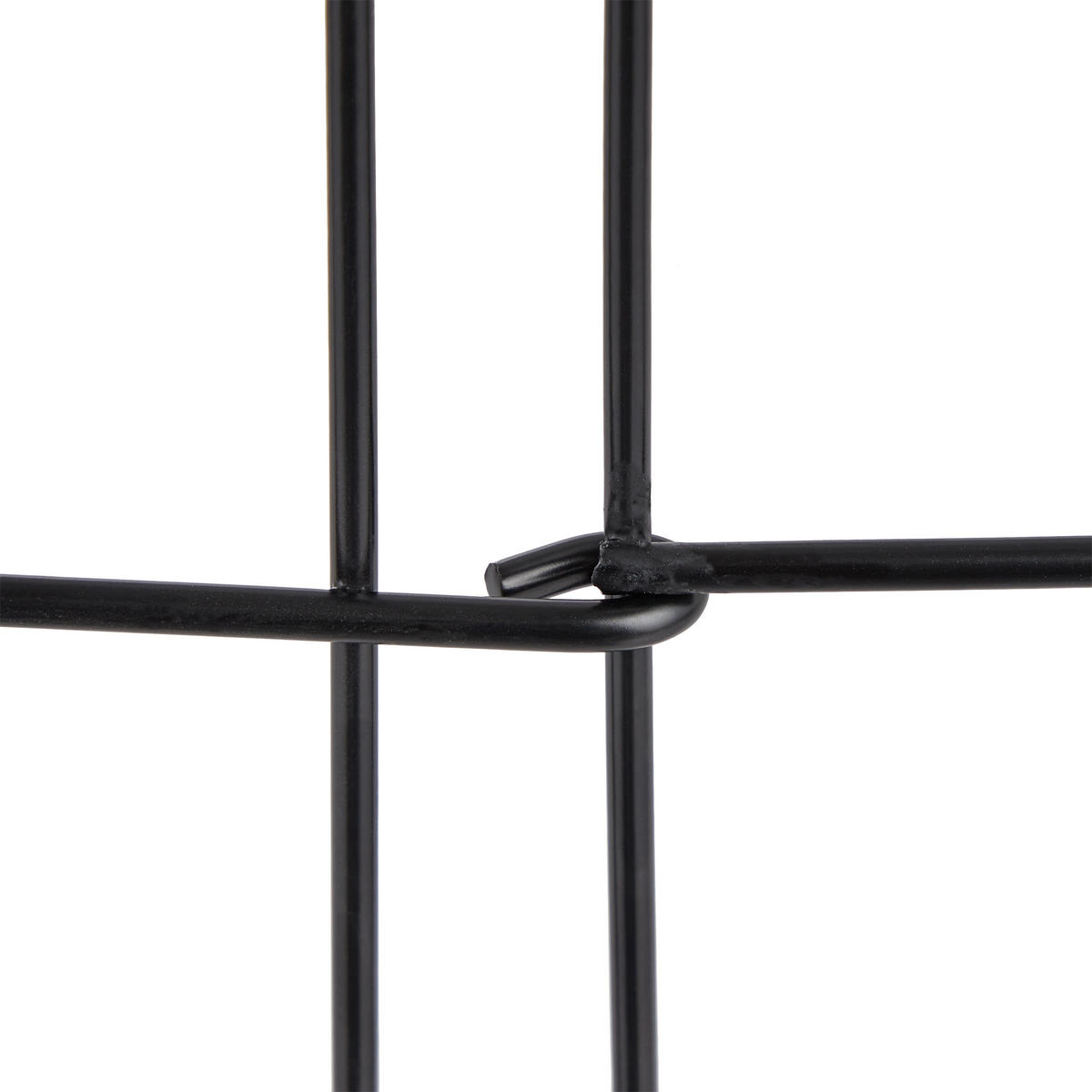 4xBEETEINFASSUNG - Schwarz, Metall (39/28.5/1cm) - Relaxdays