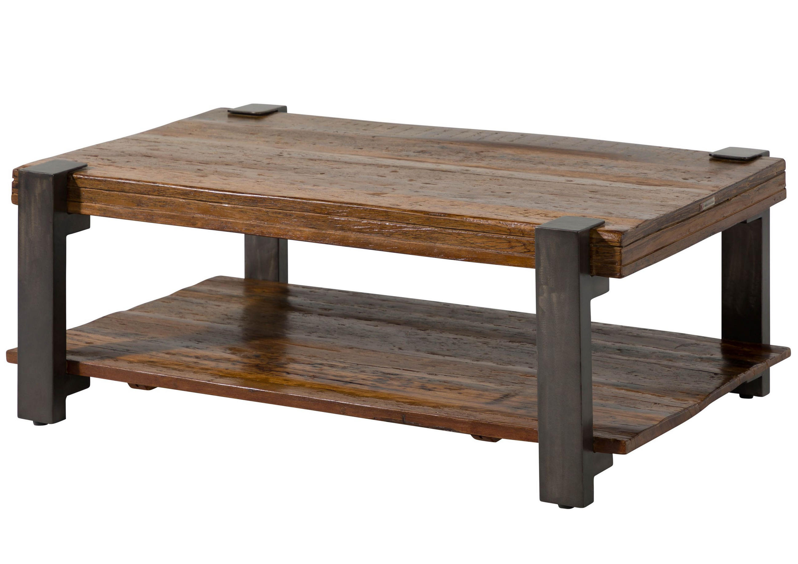 COUCHTISCH Altholz 120x70x45 natur lackiert LYON #150 - Braun, Holz (120/70/45cm) - Massivmoebel24