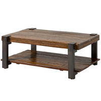 COUCHTISCH Altholz 120x70x45 natur lackiert LYON #150 - Braun, Holz (120/70/45cm) - Massivmoebel24