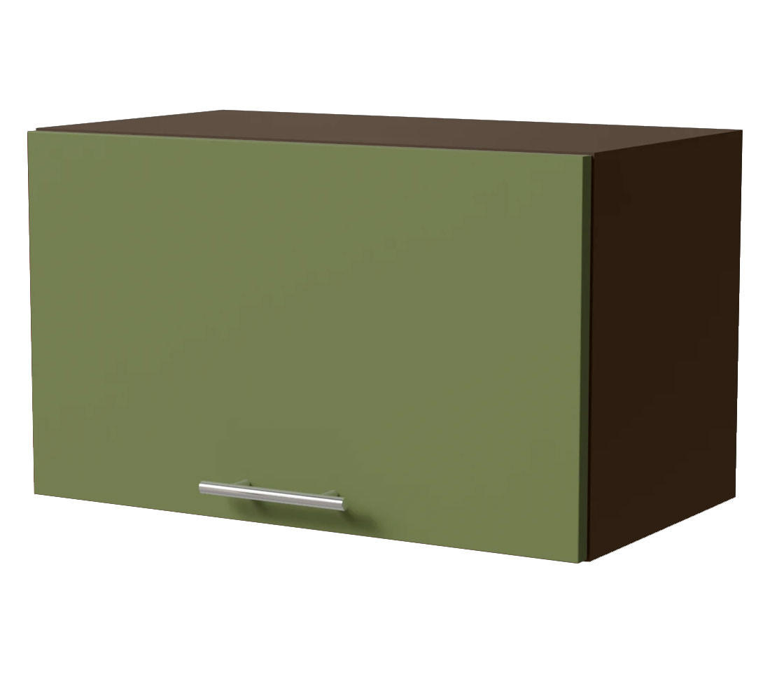 KLAPPHÄNGESCHRANK Brerra W4B/60 Lava / RAL 6025 farngrün Matt 60 / 32,5 / 36cm mit Blum Avenots Klappenbeschlag - Dunkelgrau/Grün, Holz/Holzwerkstoff (60/36/32.5cm) - Feldmann-Wohnen