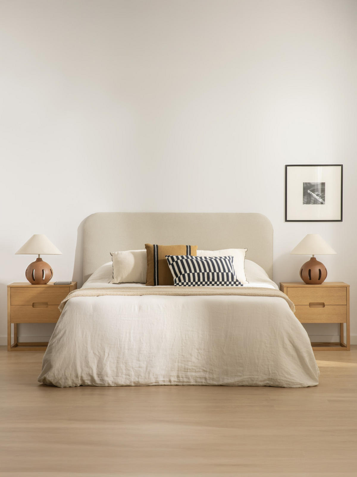 KOPFTEIL Coline Beige 165 cm x 118 cm - Beige, Textil (165/118/3cm) - Kenay Home