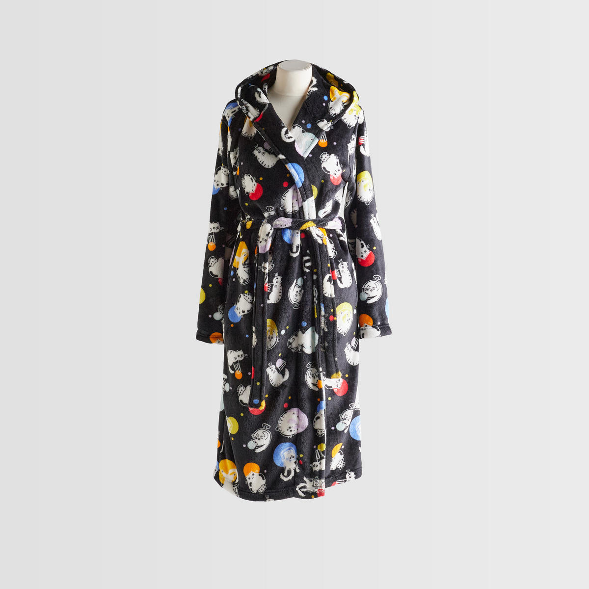 BADEMANTEL Sirino - Schwarz, Textil (Einheitsgrößenull) - home&you