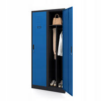 UMKLEIDESCHRANK KACPER - Blau/Anthrazit, Metall (80/180/50cm) - Jan Nowak