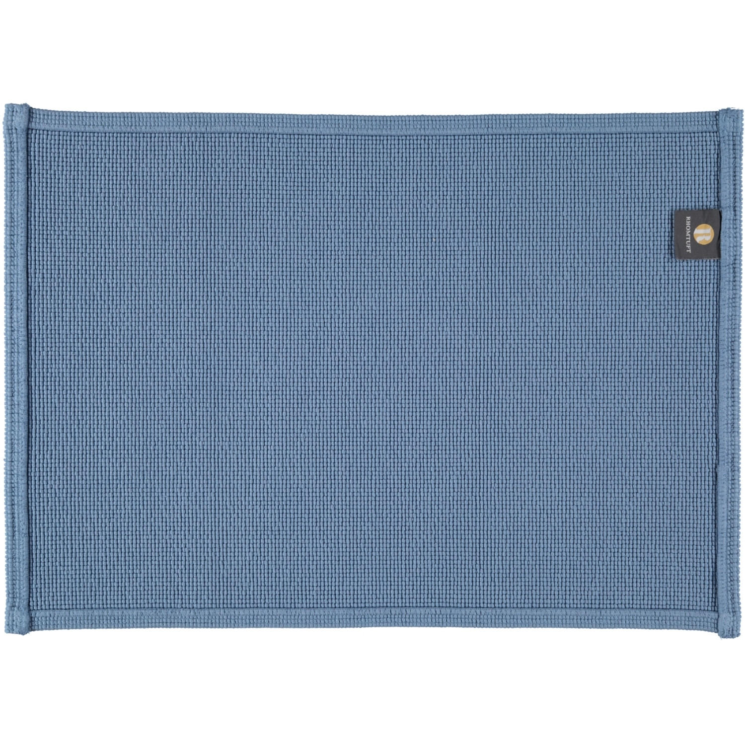 BADEMATTEN PLAIN AQUA - 78 - Blau, Textil (50/70cm) - Rhomtuft