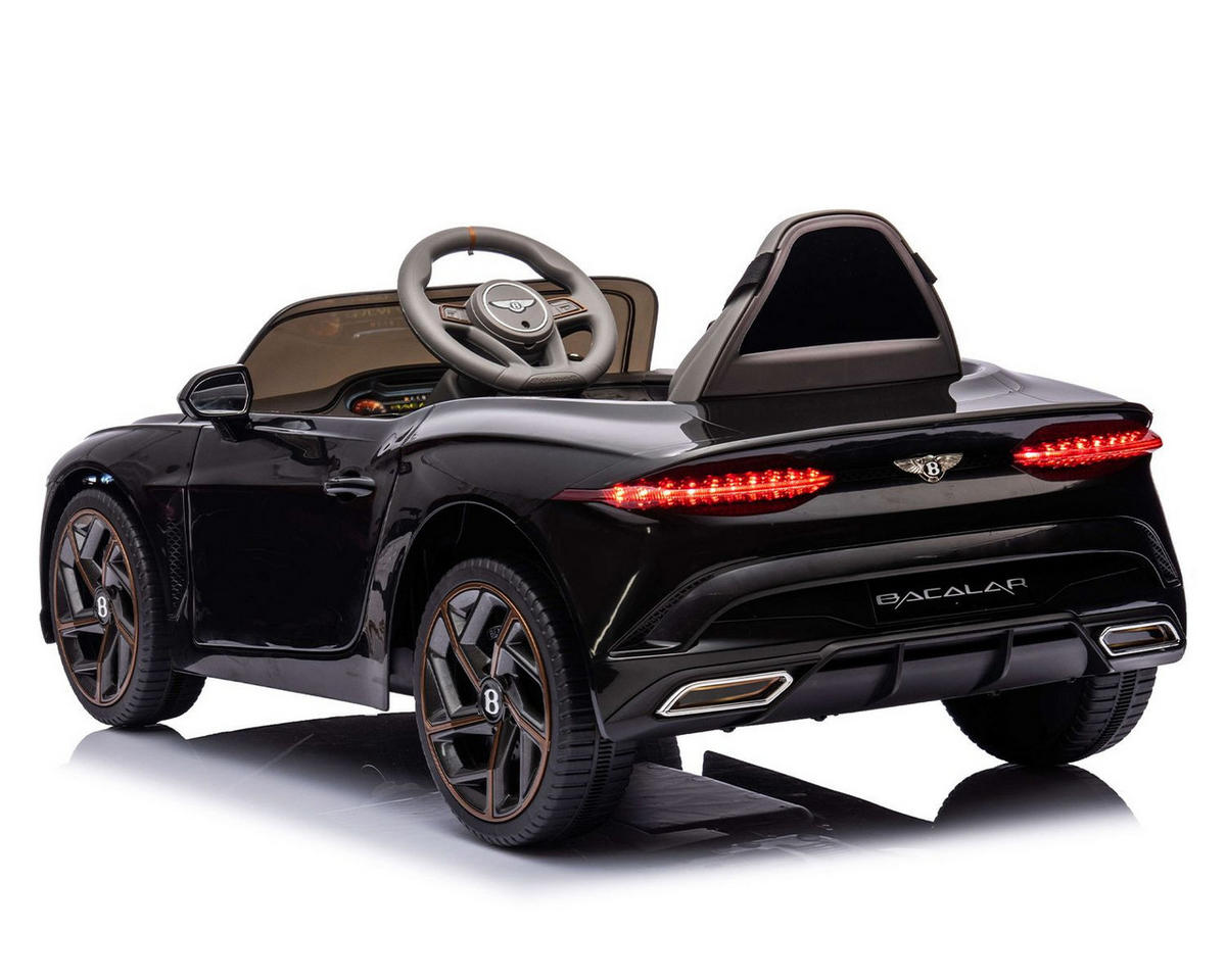 ELEKTROAUTO Bently schwarz Bacalar EVA-Reifen Gurt, MP3, USB, 2 Motoren - Schwarz, Kunststoff (108/65/45cm) - Kikka boo