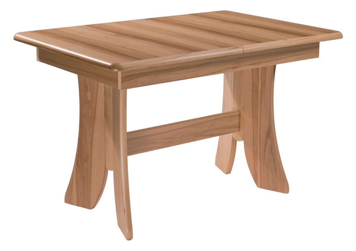 ESSTISCH ausziehbar Darya 120 x 80 x 75 Esszimmertisch Kernbuche lackiert - Naturfarben, Holz (120/80/75cm) - 58aufmkessel