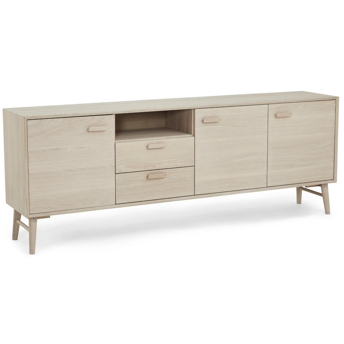 SIDEBOARD Eiche massiv - Eichefarben, Holz/Holzwerkstoff (212/79/42cm) - Furnhouse