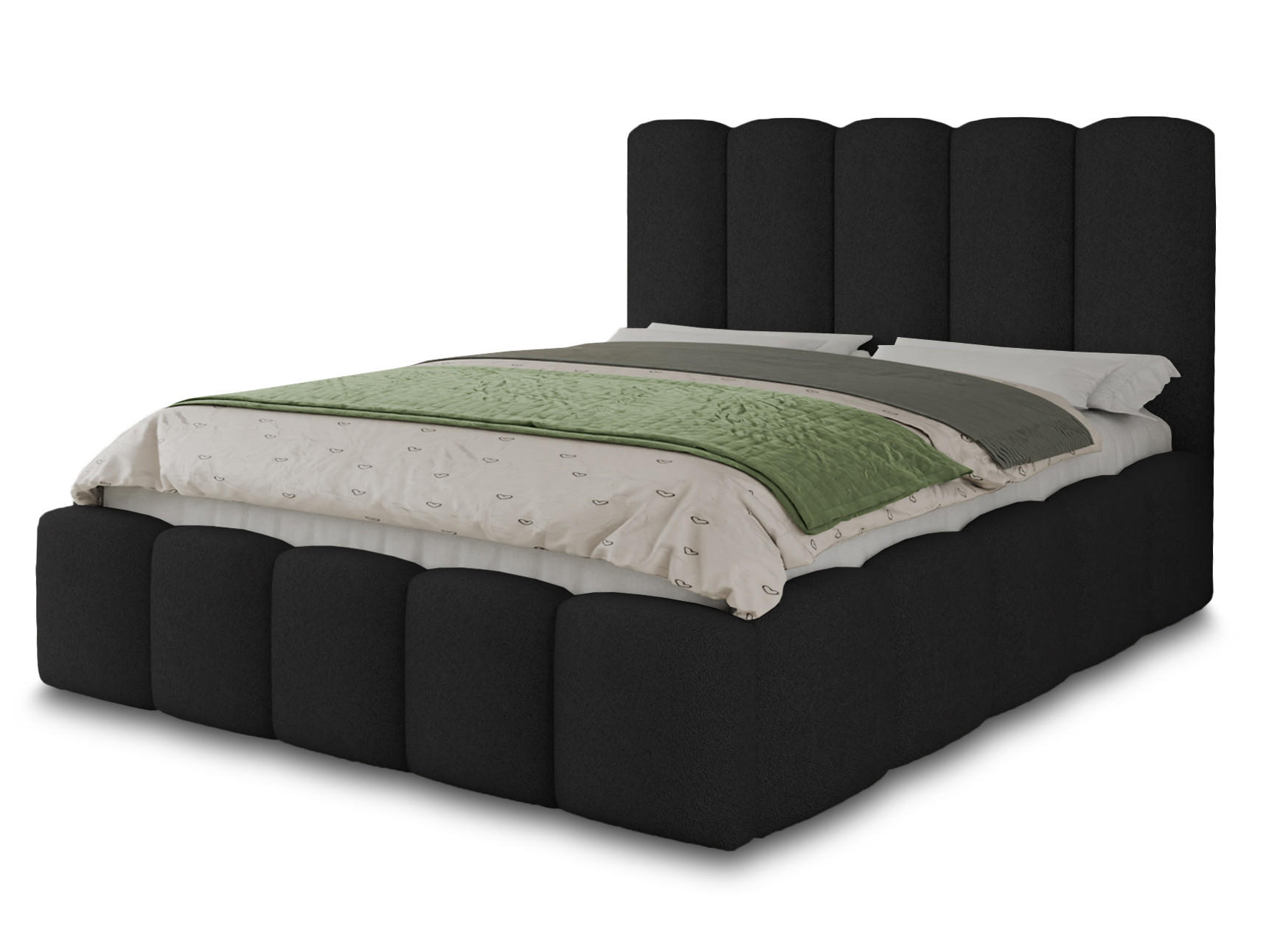 Sofnet Polsterbett Schwarz 160x200 cm