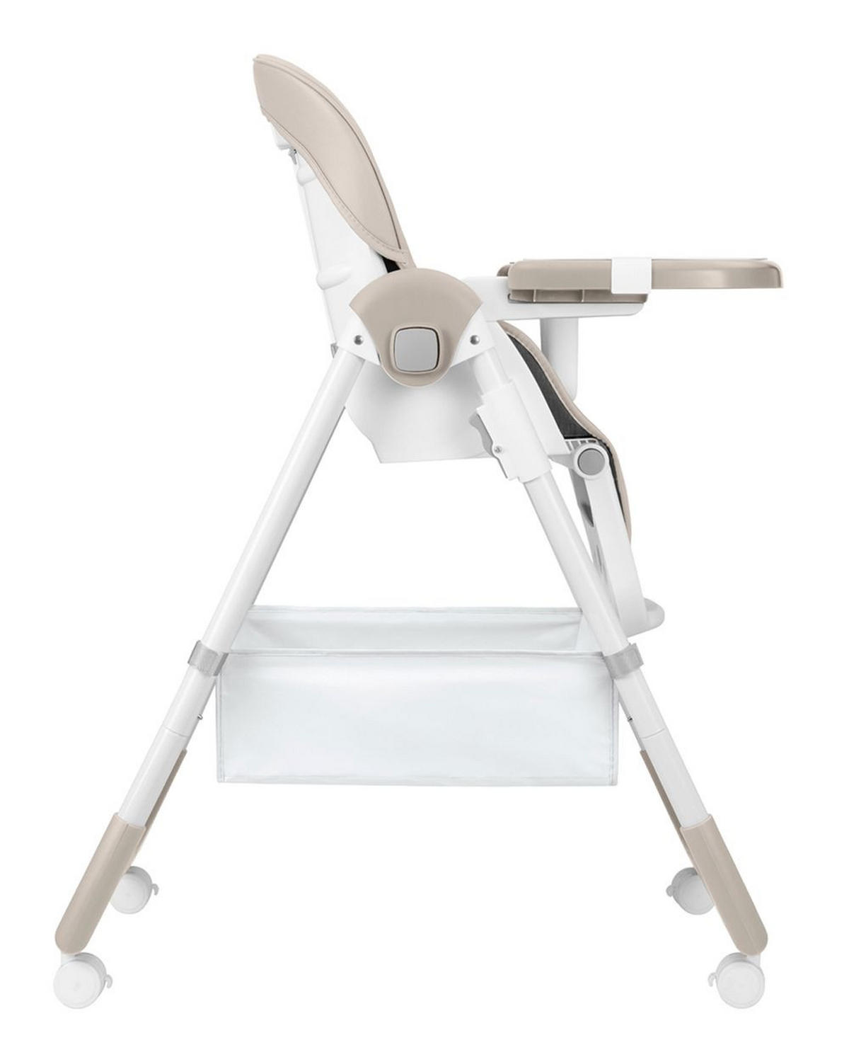 HOCHSTUHL Spicy+ faltbar beige höhenverstellbar Fußstütze Räder Korb - Beige, Metall (51/103/71cm) - Kikka boo