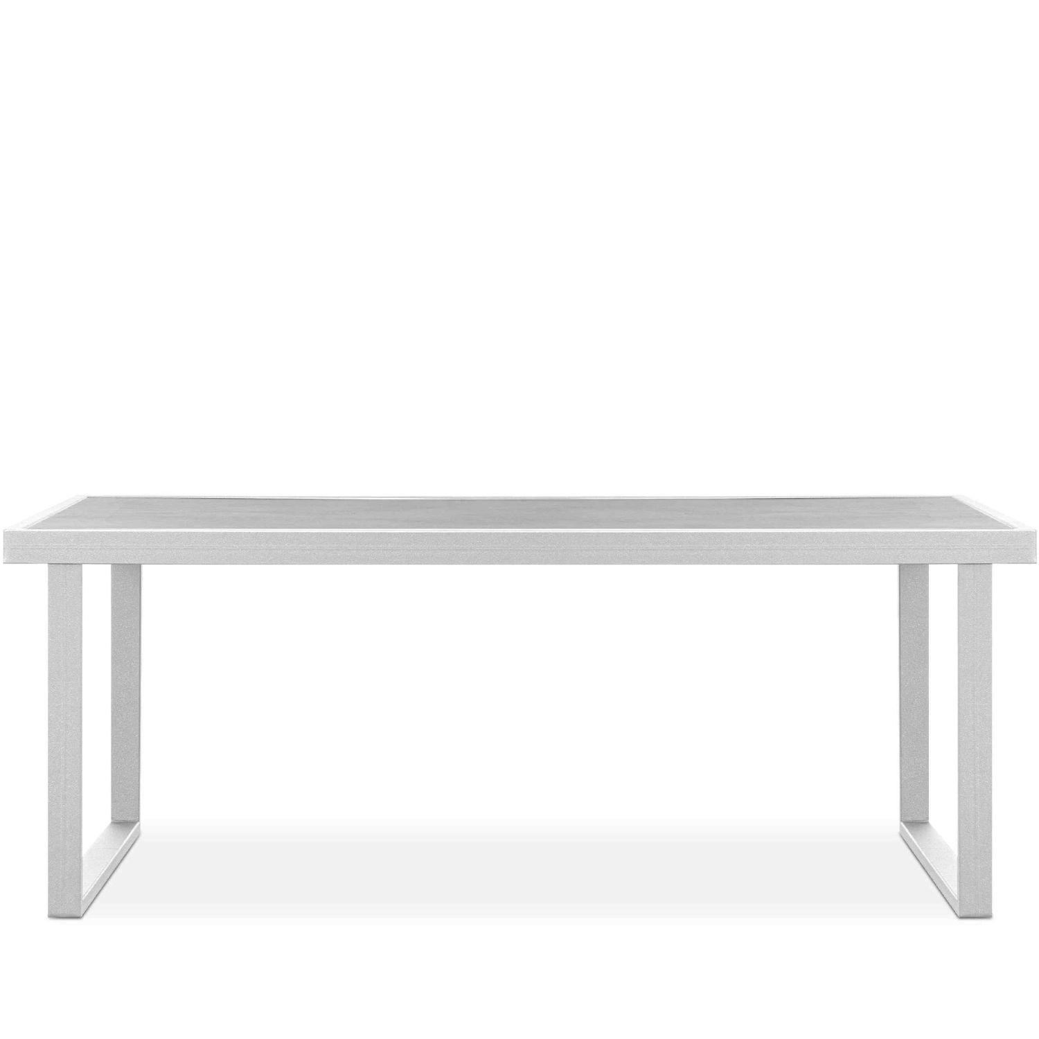 GARTENTISCH FRENA ,Weiß - Weiß, Keramik/Metall (65/118/45cm) - KONSIMO®
