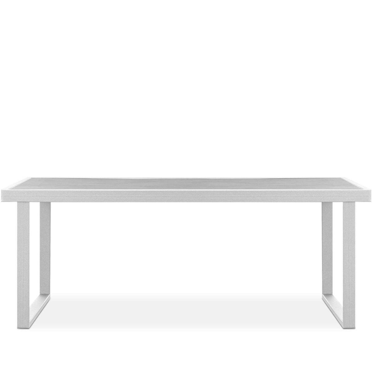 GARTENTISCH FRENA ,Weiß - Weiß, Keramik/Metall (65/118/45cm) - KONSIMO®