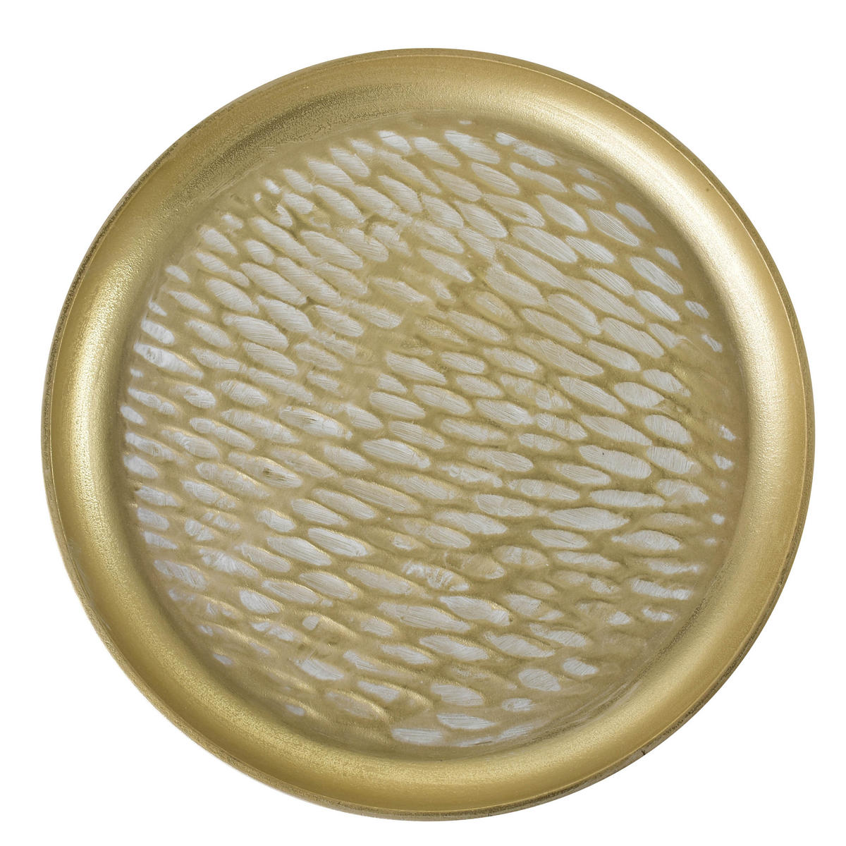 DEKOSCHALE Daz Natur 35/35/21 cm Holz - Goldfarben, Holz (35/21cm) - Mondex