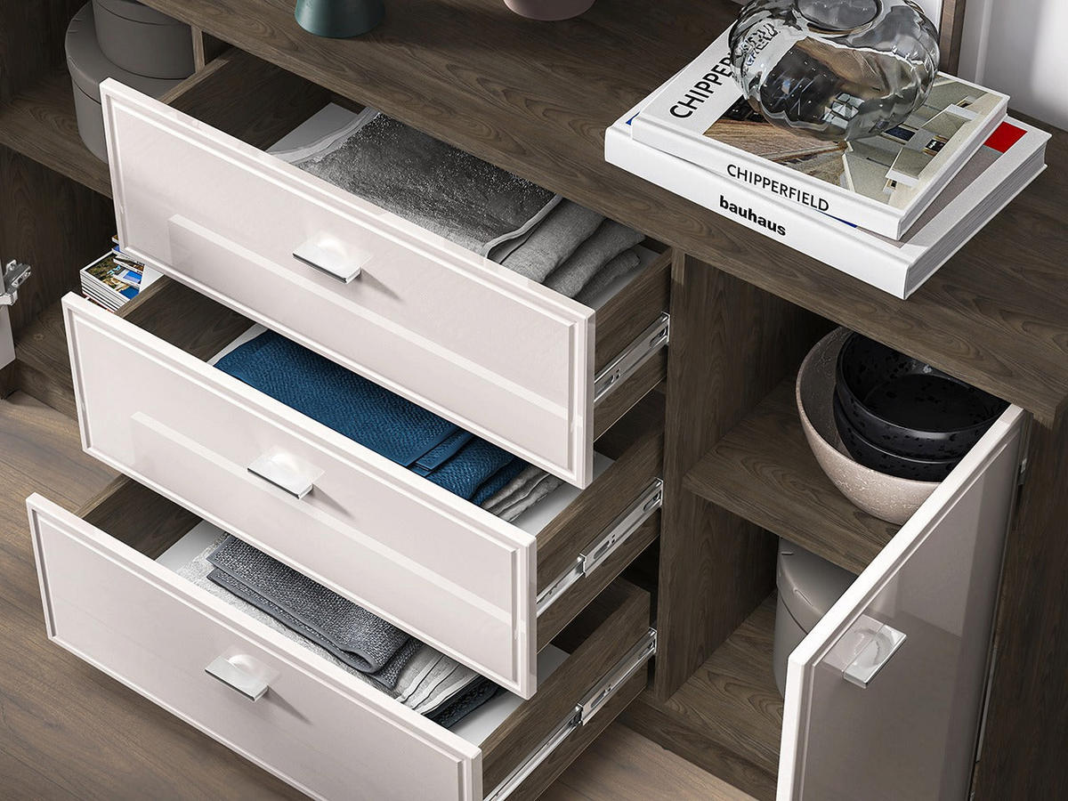 KOMMODE – 160 cm – Avante – Kaschmir / Eichefarben - Kaschmir/Eichefarben, Holzwerkstoff (160/85/40cm) - hi-markt