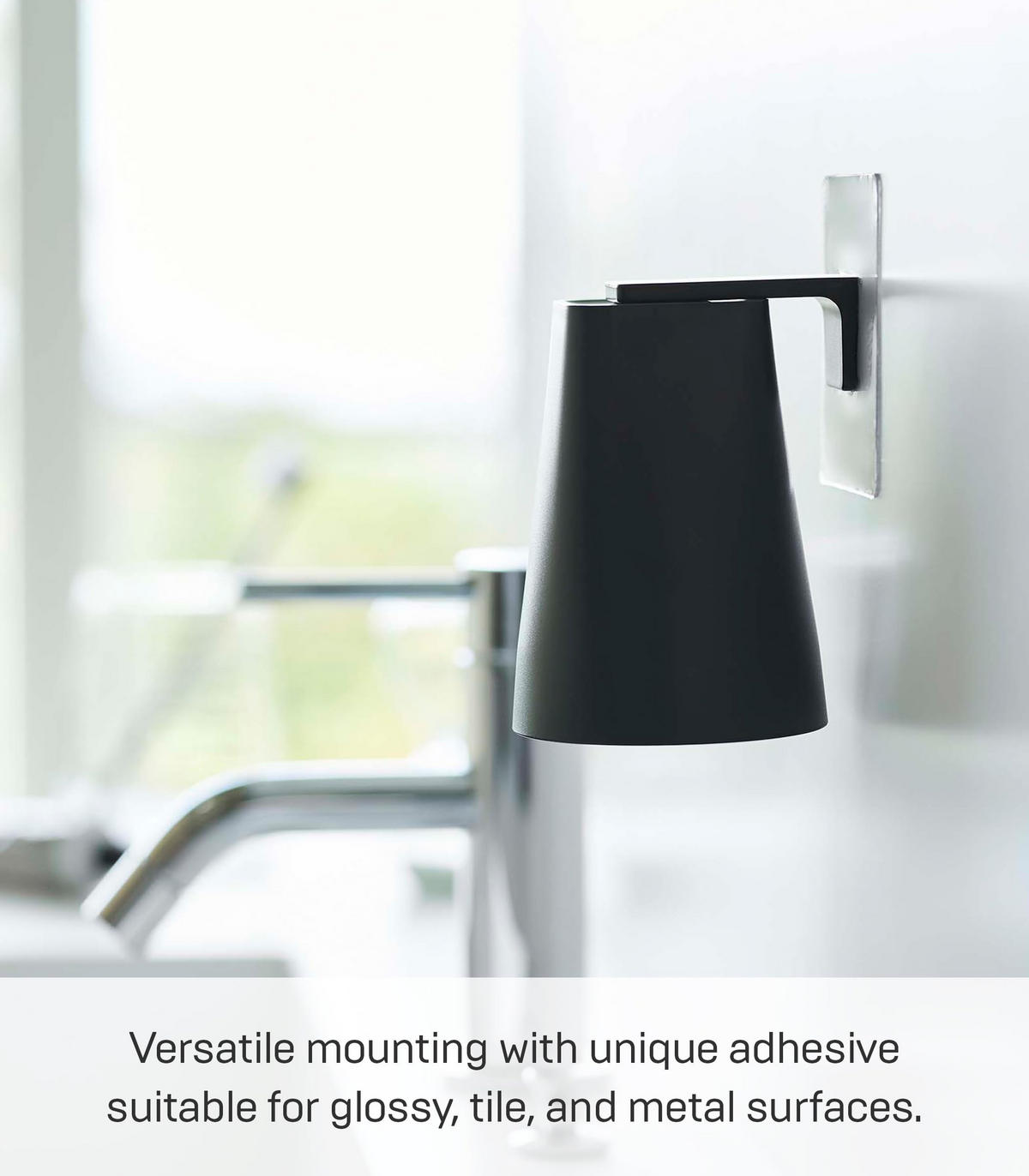 BECHERHALTER Film Hook 5488 schwarz 200 ml - Schwarz, Kunststoff (7/9.5/7cm) - Yamazaki