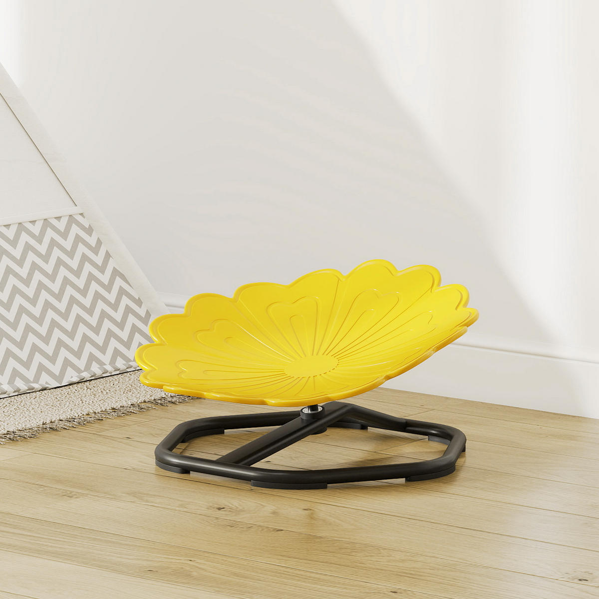 DREHSITZ DE-18652 360° drehbar für Gleichgewichtstraining Gelb - Gelb, Kunststoff (50/29/54cm) - ComfortXL