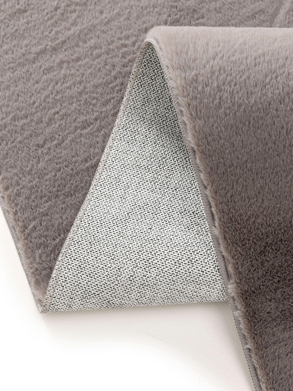 KUNSTFELLTEPPICH Furry Grau 80x300 cm - Grau, Kunststoff (80/300cm) - benuta