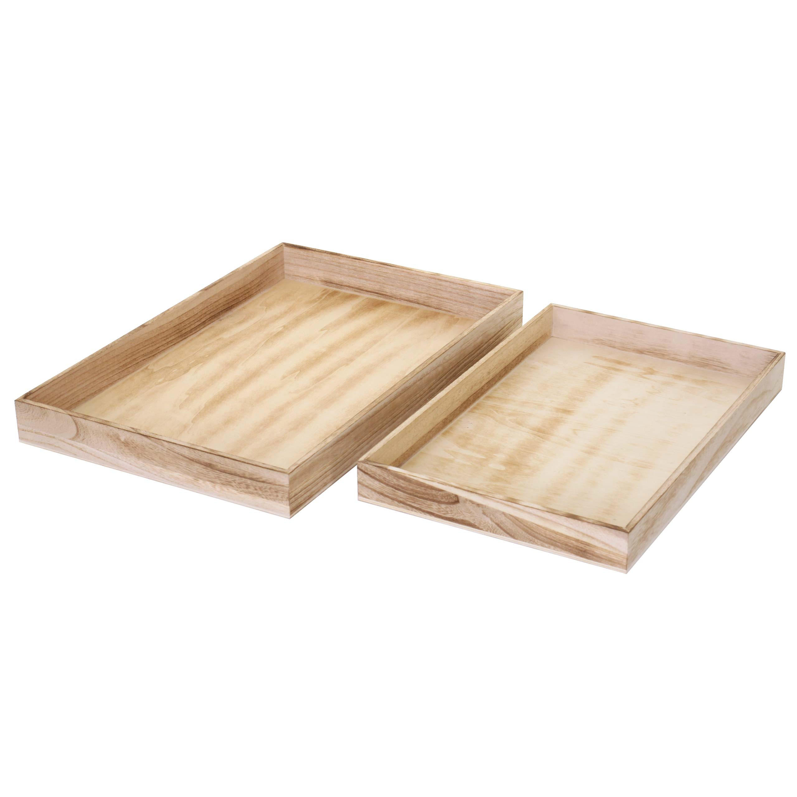 SCHALE TABLETT SHABBY Eiche hell - Eiche Artisan, Holz (48/5/32cm) - MCW