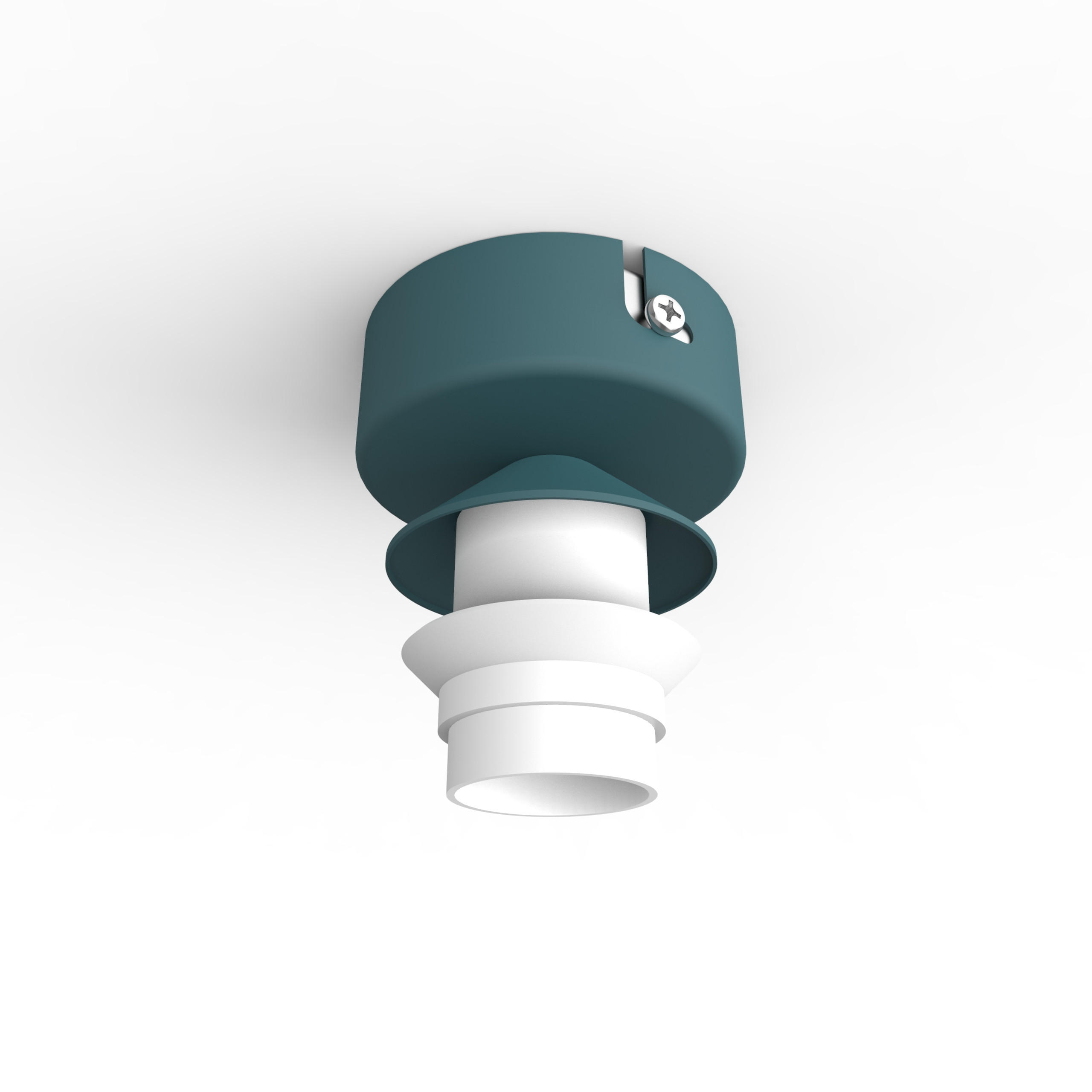 DECKENLEUCHTE - Blau, Metall (50/50/30cm) - Lumicom