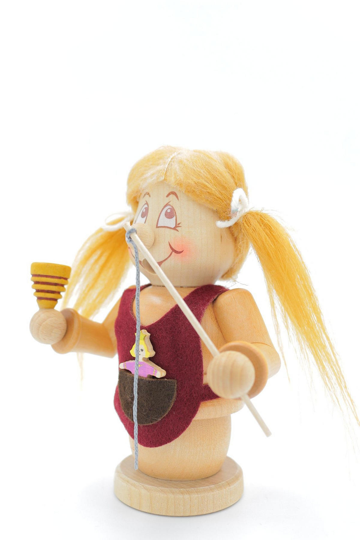 RAUCHFIGUR Wichtel Freche Göre 15cm - Multicolor, Holz (9/15/0.1cm)