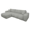 ECKSOFA Furyn Maxi Boucle - Schwarz/Grau, Holzwerkstoff/Kunststoff (274/145cm) - MIRJAN24