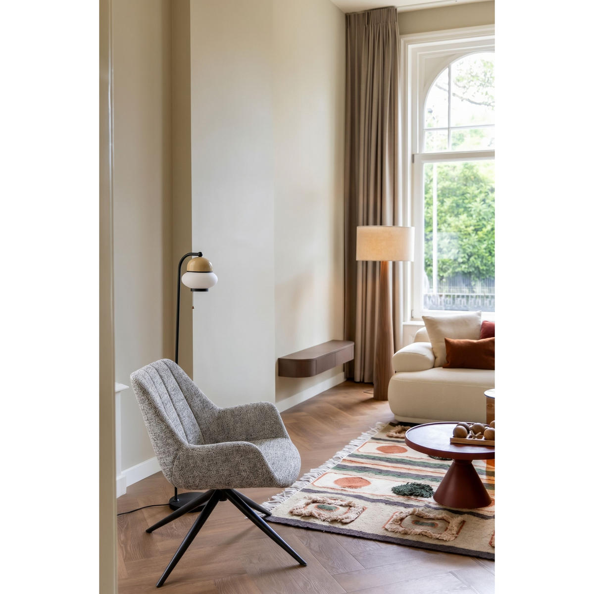 SESSEL Doulton Grau - Grau, Kunststoff (84.5/78.5/80.5cm) - Zuiver