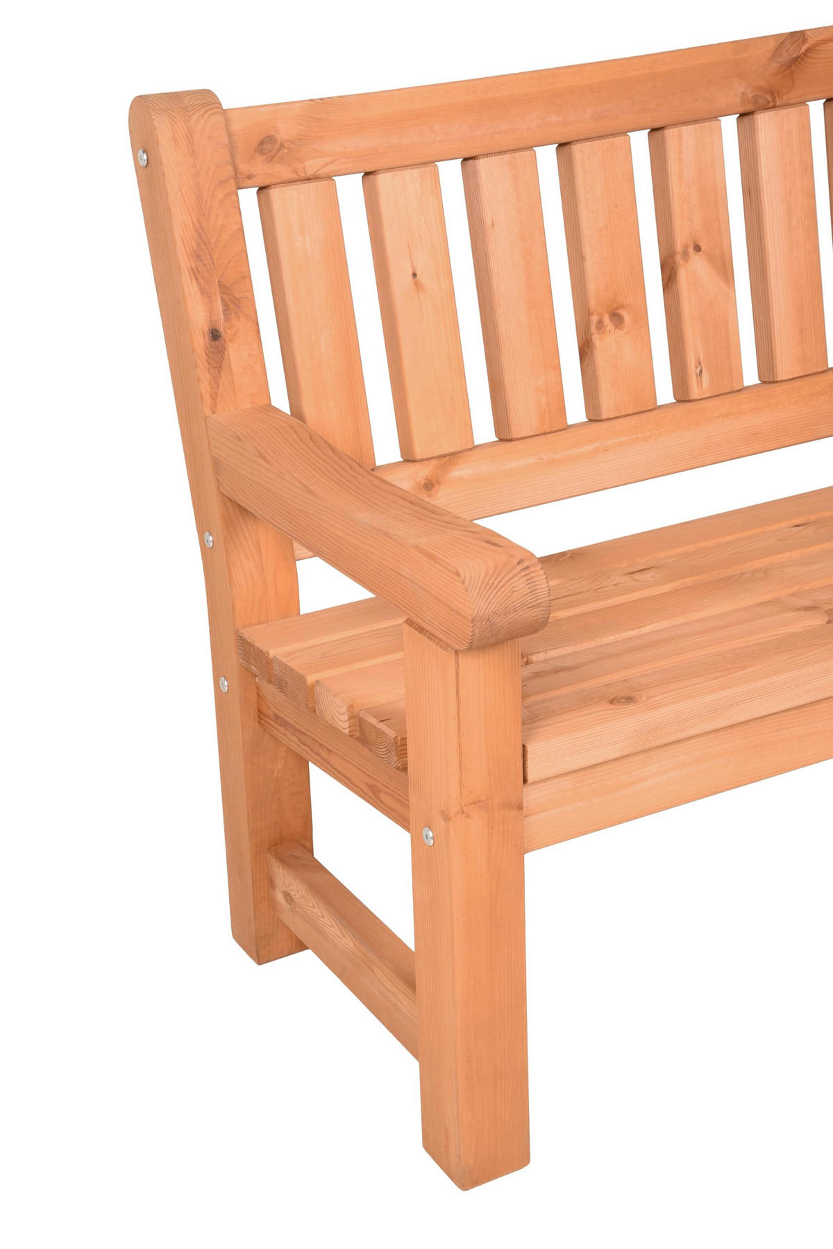 GARTENBANK Tobias 2-Sitzer Terrassenbank - Kieferfarben, Holz (124/96/69.5cm) - DELUKE