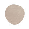 WOLLTEPPICH Shape Cream ø 200 cm rund - Creme, Textil (200/200cm) - benuta Pure