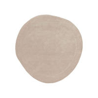 WOLLTEPPICH Shape Cream ø 200 cm rund - Creme, Textil (200/200cm) - benuta Pure