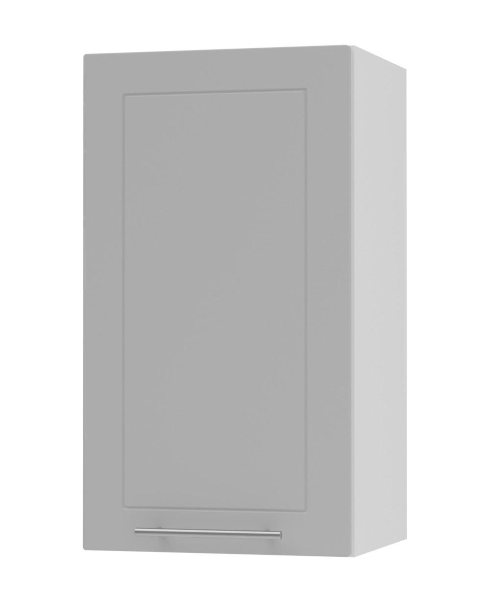 KÜCHENHÄNGESCHRANK Kvantum W2/40 Dust Grey Matt / Weiß Matt 40 / 32,5 / 72cm - Weiß/Grau, Holz/Holzwerkstoff (40/72/32.5cm) - Feldmann-Wohnen