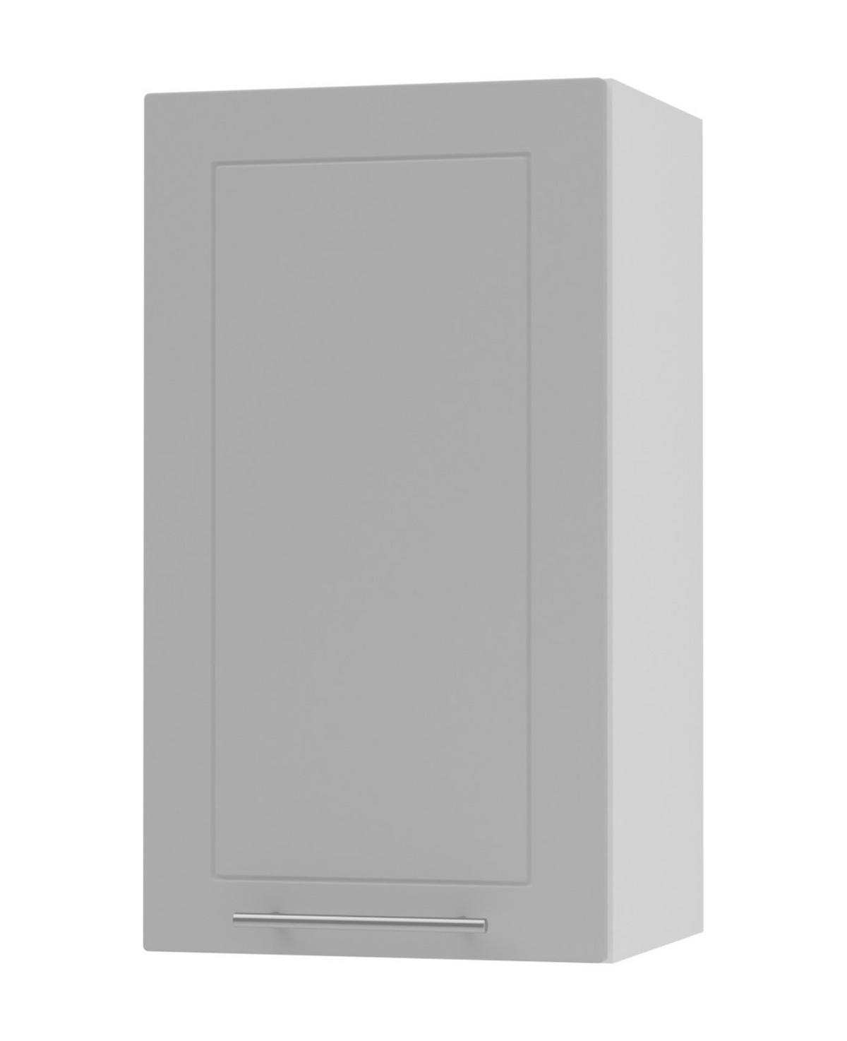 KÜCHENHÄNGESCHRANK Kvantum W2/40 Dust Grey Matt / Weiß Matt 40 / 32,5 / 72cm - Weiß/Grau, Holz/Holzwerkstoff (40/72/32.5cm) - Feldmann-Wohnen