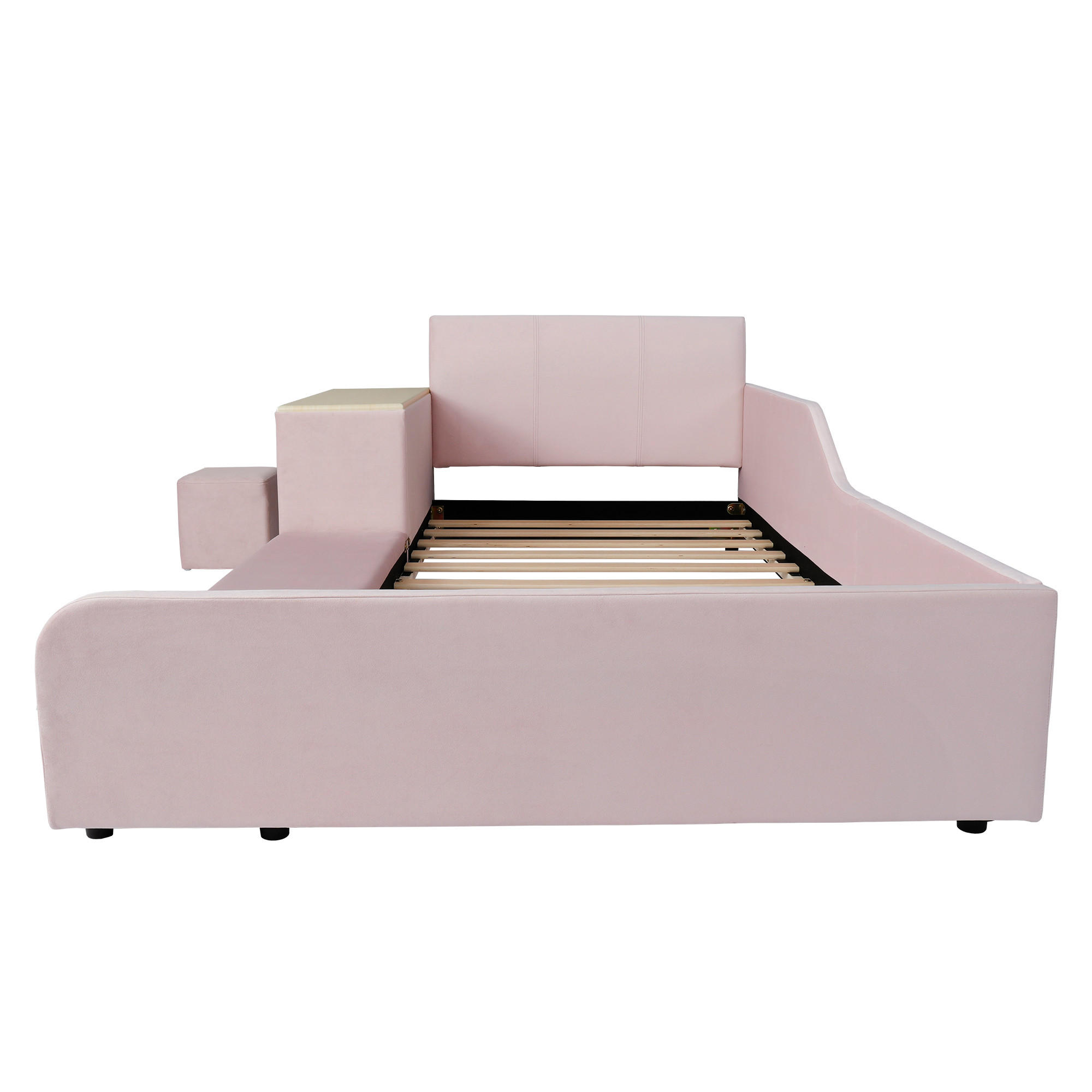 KINDERBETT 90/200 cm Pink - Pink, Textil