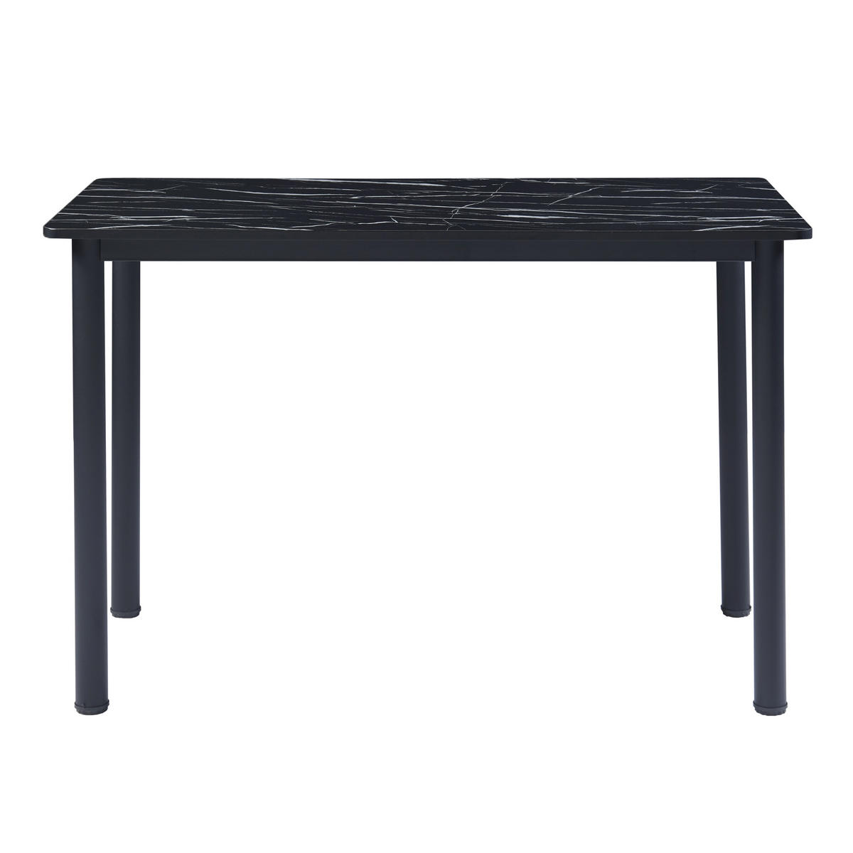 ESSTISCH Tammela - Schwarz, Holzwerkstoff/Metall (120/60/75cm) - [en.casa]