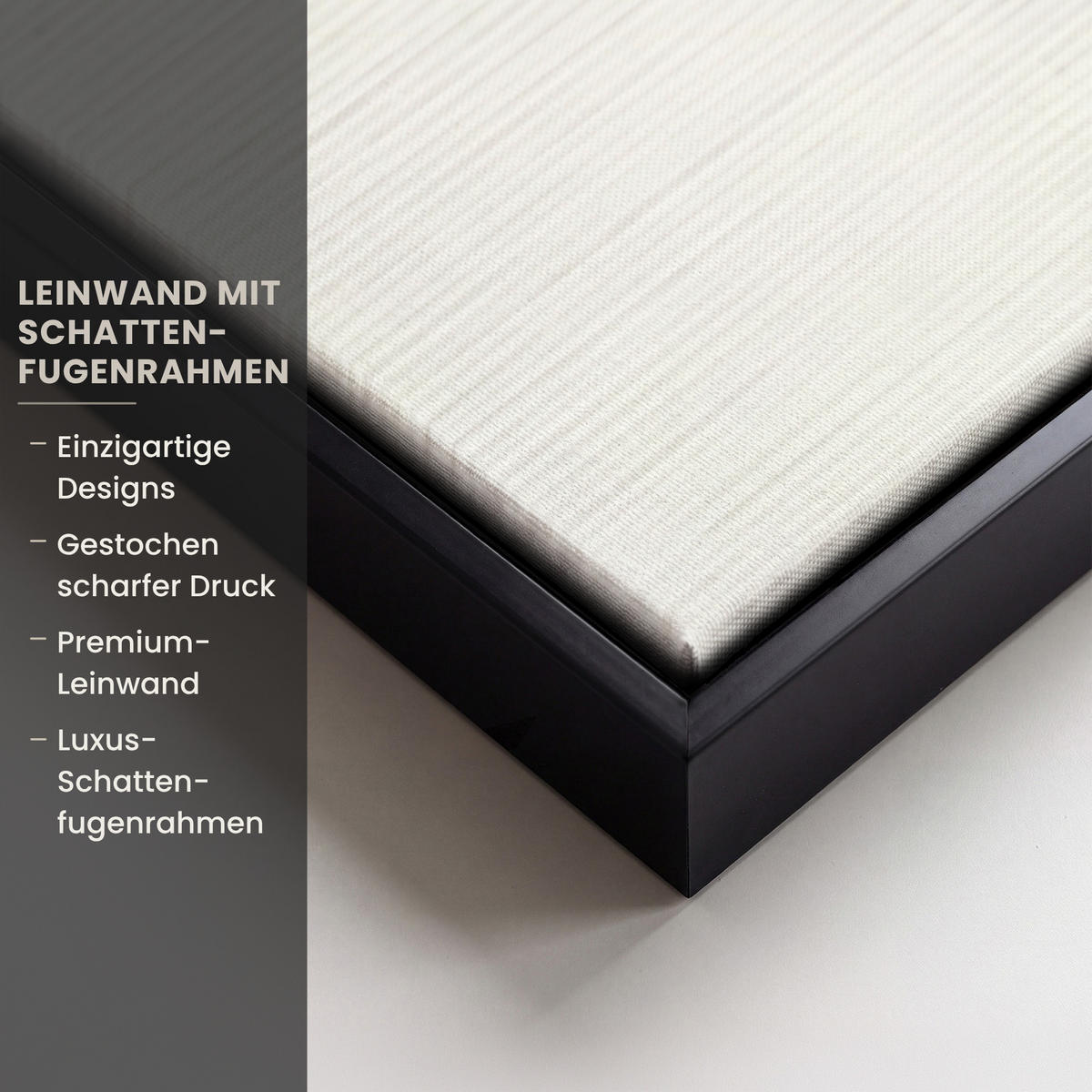 LEINWAND Bilder mit Rahmen - Gold - Rechtecke - Kreise - Abstrakt - 80x120 - Weiß, Textil (80/120cm) - MuchoWow