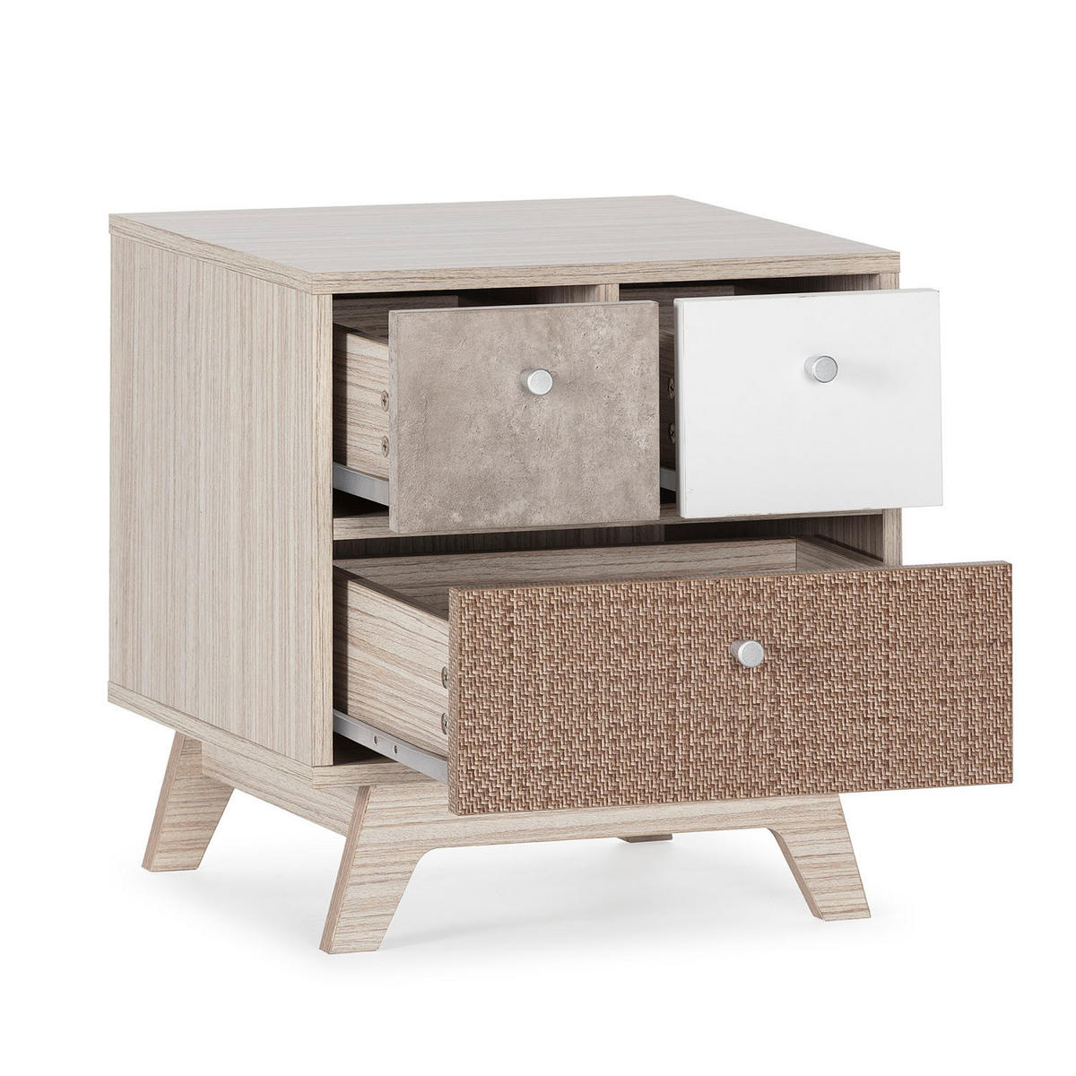 NACHTTISCH Maia - Multicolor, Holzwerkstoff (45/48/40cm) - VS Venta-stock