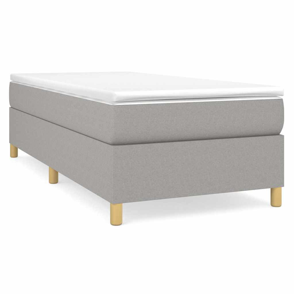 BOXSPRINGBETT 100/200 Cm Grau Gewebe - Grau, Textil (100/203cm) - vidaXL