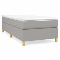 BOXSPRINGBETT 100/200 Cm Grau Gewebe - Grau, Textil (100/203cm) - vidaXL