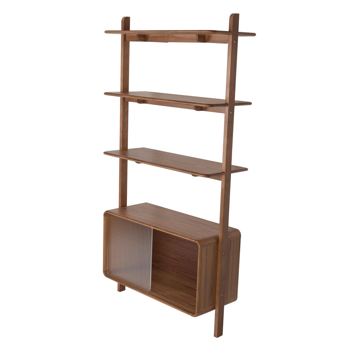 STANDREGAL Rise Walnuss - Braun, Holz (90/180/35cm) - Zuiver