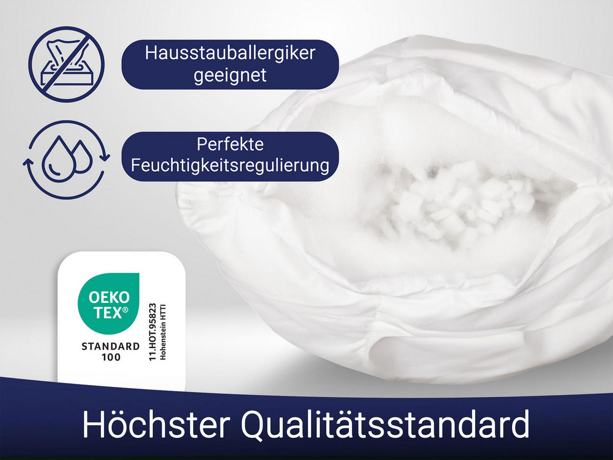 KISSEN, 50x70 cm, 100% Polyester, Weiß - Weiß, Textil (50/70cm) - Zollner