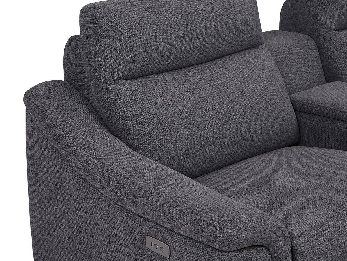 RELAXSOFA - 2 Personen - stoff - grau Vereto - Grau, Textil (234/96/99cm) - Vente-Unique